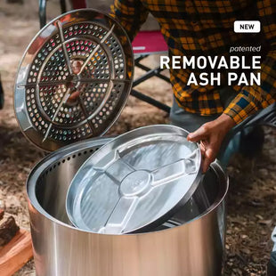 Solo Stove Stainless Steel Bonfire Ultimate Bundle 2.0 - Portable & "Smokeless"