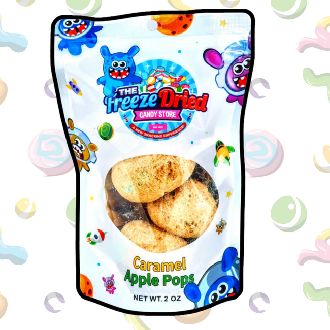 Freeze Dried Caramel Apple Pops