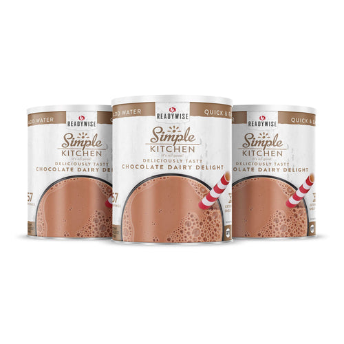 Simple Kitchen - Chocolate Dairy Delight 57 Serving Cans - 3 Pack