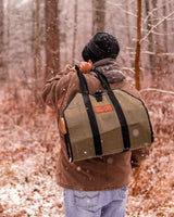 Diamond Shape Canvas Firewood Log Carriers