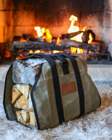 Diamond Shape Canvas Firewood Log Carriers