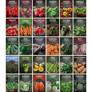 Family Home Garden Kit - 30 Easy to Grow Seeds for a Victory Garden