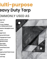 20’ x 20’ Super Heavy Duty Poly Tarp