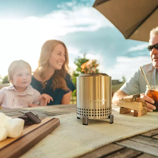 Solo Stove Mesa Tabletop Stainless Steel Fire Pit - Portable & "Smokeless"