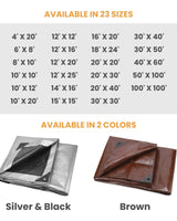 10’ x 10’ Super Heavy Duty Poly Tarp