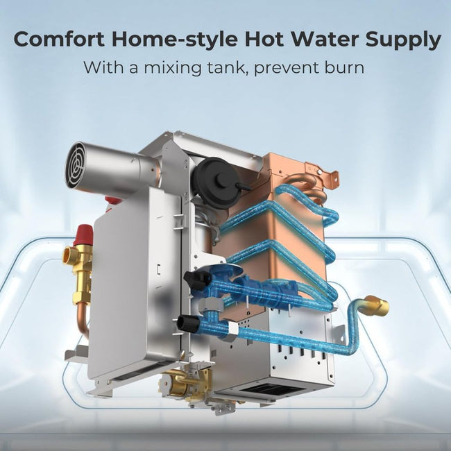 2.64GPM Tankless RV Hot Water Heater PRO With Remote Control