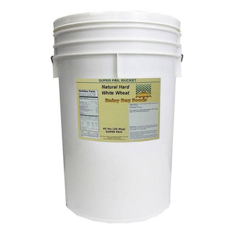 Rainy Day Foods Hard White Wheat Natural 5 Gallon 36 lb. Super Pail - 163 Servings