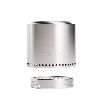 Solo Stove Stainless Steel Ranger + Stand 2.0 - Portable & "Smokeless"