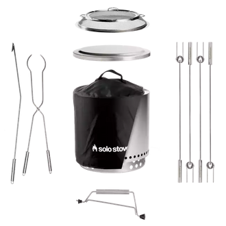 Solo Stove Stainless Steel Ranger Ultimate Bundle 2.0 - Portable & "Smokeless"