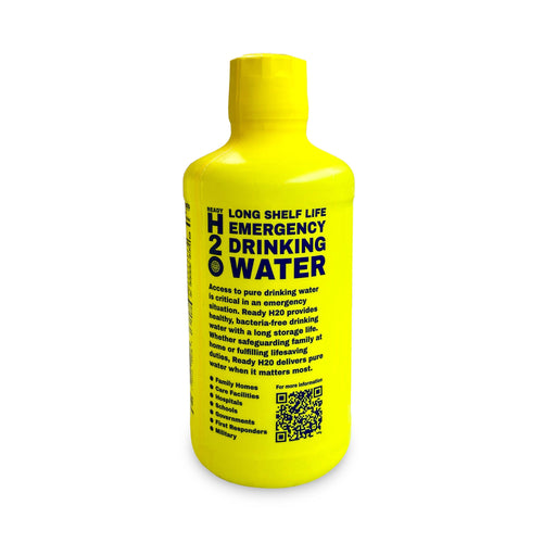 Emergency Drinking Water - Bacteria Free - 20 yr - 1 Liter Bottles - Pallet Quantity (840L)