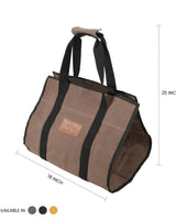 Rectangle Canvas Firewood Log Carriers