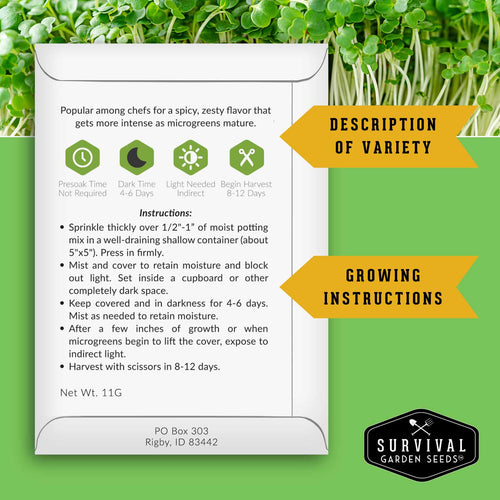 Microgreens 10 Variety Seed Kit
