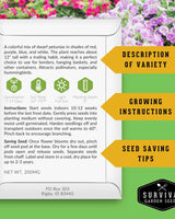 Apartment Kit Seed Vault - 20 Container Friendly Varieties