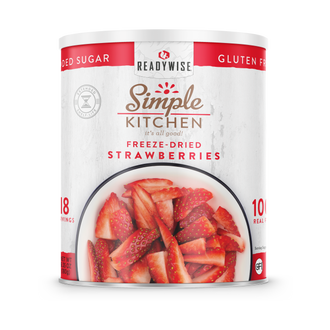 ReadyWise - Simple Kitchen FD Sliced Strawberries - 18 Serving Can