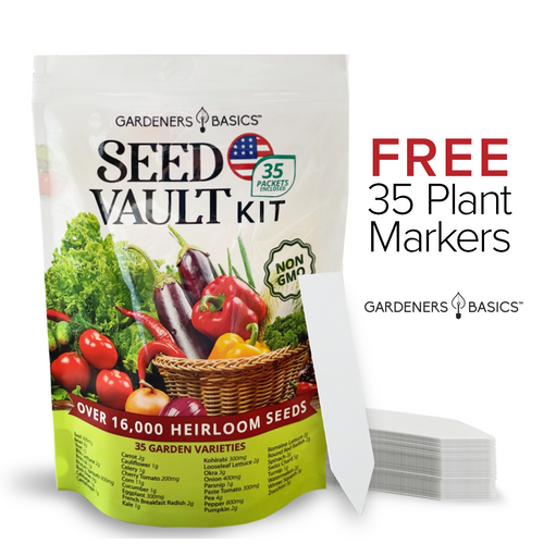 garden variety seeds Survival Vegetable Seeds Garden Kit Over 16,000 Seeds Non-GMO and Heirloom