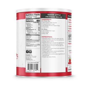 ReadyWise - Simple Kitchen Dried Apple Chips - 20 Serving Can