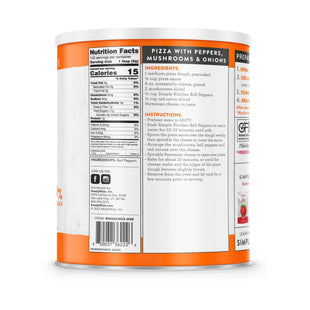 ReadyWise - Simple Kitchen Dehydrated Red & Green Bell Peppers - 153 Serving Can