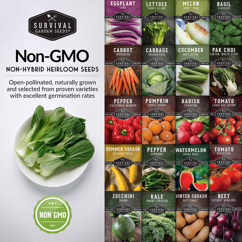 Starter Kit Seed Vault - 20 Delicious Varieties of Vegetables