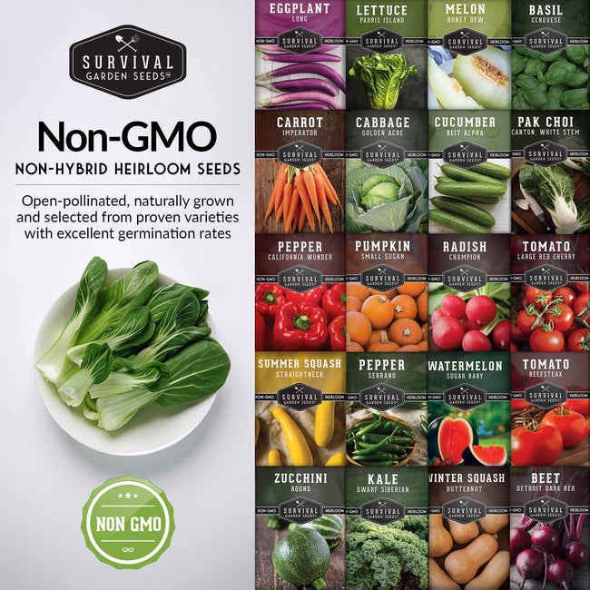 Starter Kit Seed Vault - 20 Delicious Varieties of Vegetables