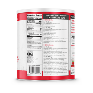 ReadyWise - Simple Kitchen FD Sliced Strawberries - 18 Serving Can