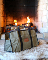 Tote Shape Canvas Firewood Log Carriers