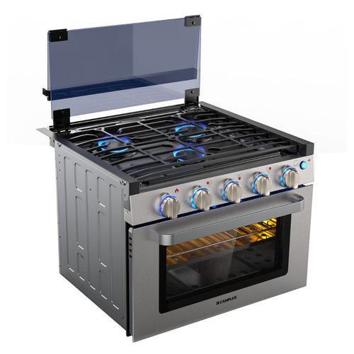 Camplux 17" RV Oven W/3 Burners Cooktop