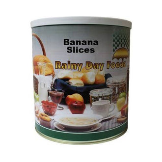 Rainy Day Foods Dehydrated Honey-Coated Banana Slices #10 Cans - 6 Pack
