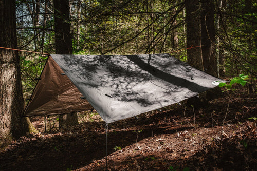 bushcraft tarp Bushcraft Reflective Shelter Tarp 10 ft x 12 ft / Black