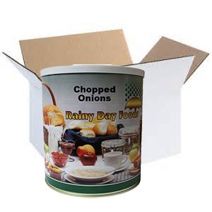 Rainy Day Foods Onion Chopped #10 Cans - 6 Pack