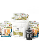 350 Serving Ground Coffee Bucket with French Press