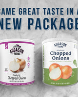 Dehydrated Chopped Onions Can, 130 Servings