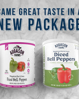 Dehydrated Red and Green Diced Bell Peppers Can, 113 Servings