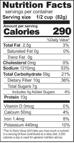 Rainy Day Foods Dehydrated Enchilada Beans and Rice 85 oz. #10 Can - 29 Servings
