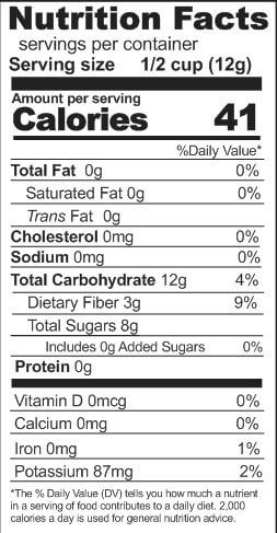 Rainy Day Foods Freeze-Dried Apple Dices 3 oz. #2.5 Can - 5 Servings