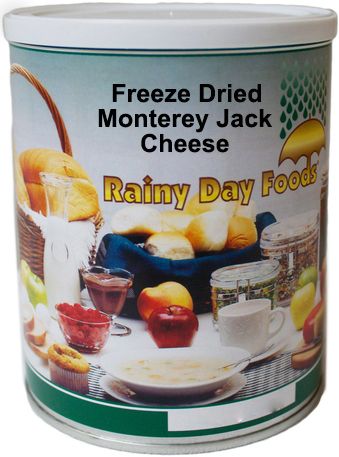 Rainy Day Foods - Freeze Dried Monterey Jack Cheese 10 oz. #2.5 can