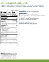 Freeze Dried Broccoli Florets and Stems Can, 34 Servings