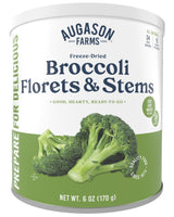 Freeze Dried Broccoli Florets and Stems Can, 34 Servings