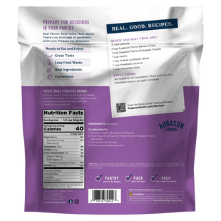 Freeze Dried Pineapple Pieces Family Size Pouch, 20 Servings