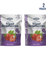 Freeze Dried Sliced Strawberries Pouch, 4 Servings