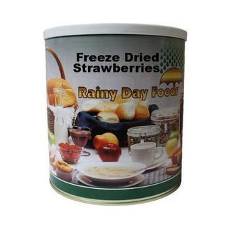 Rainy Day Foods Freeze-Dried Sliced Strawberries 6 oz. #10 Can - 24 Servings