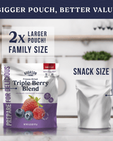 Freeze Dried Triple Berry Blend Family Size Pouch, 16 Servings