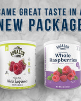 Freeze Dried Whole Raspberries Can, 23 Servings