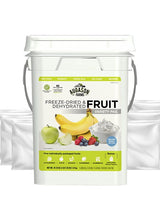 Dehydrated & Freeze Dried Fruit Variety Pail, 86 Servings