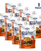 Gluten Free Black Bean Burger Mix Pouch, 9 Servings