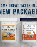 Lunch and Dinner Variety Pail, 122 Servings