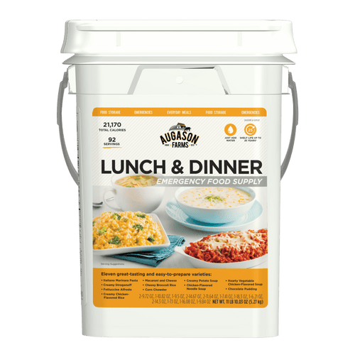 Lunch and Dinner Variety Pail, 92 Servings