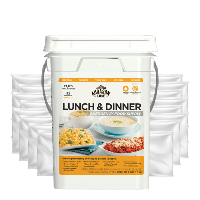 Lunch and Dinner Variety Pail, 92 Servings