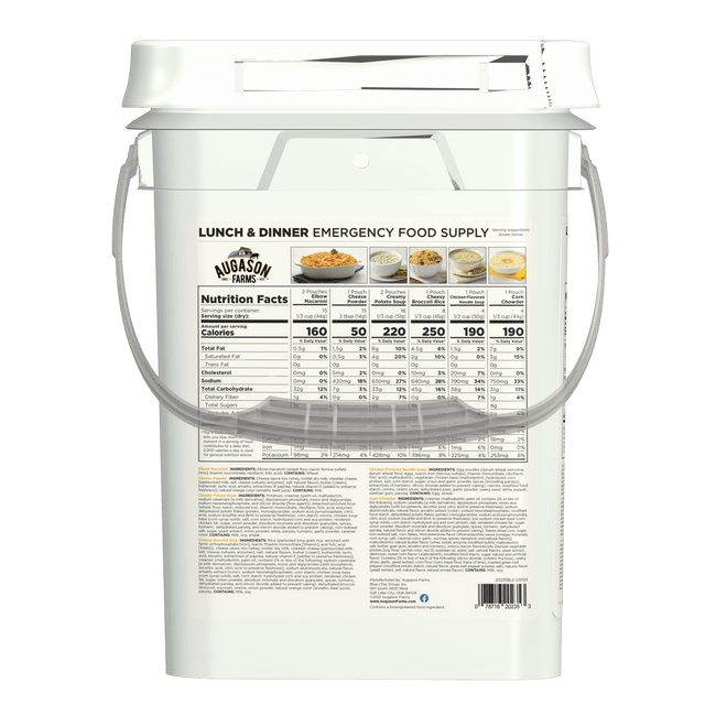 Lunch and Dinner Variety Pail, 92 Servings