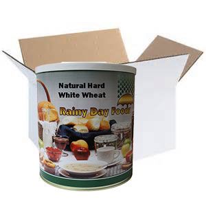 Rainy Day Foods Hard White Wheat Natural #10 Cans - 6 Pack