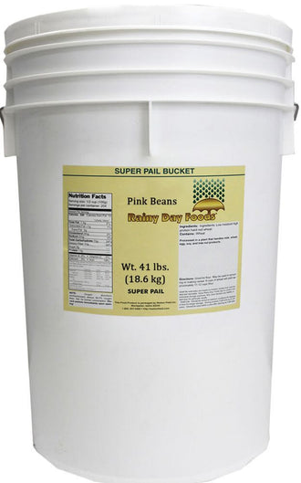 Rainy Day Foods Pink Beans 5 Gallon 34 lb. Super Pail - 146 Servings